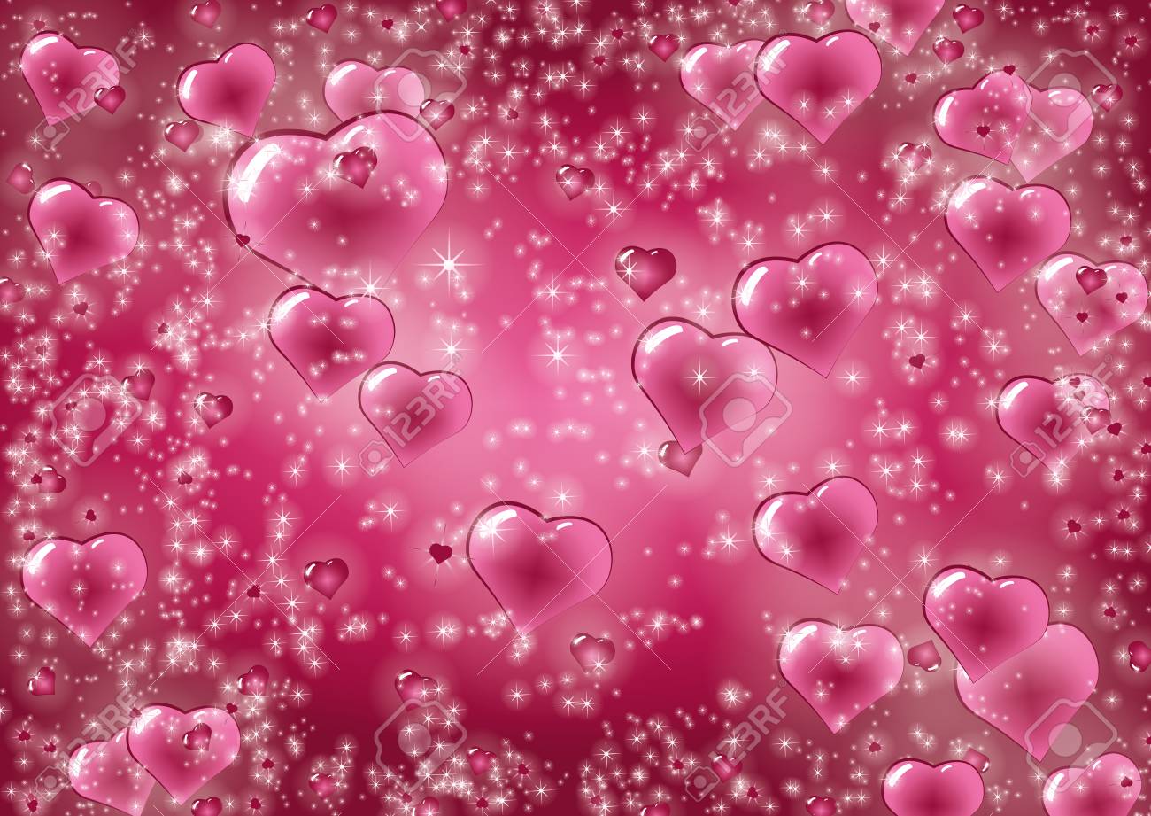 valentine hearts abstract sweetness pink color background love pink valentines hearts