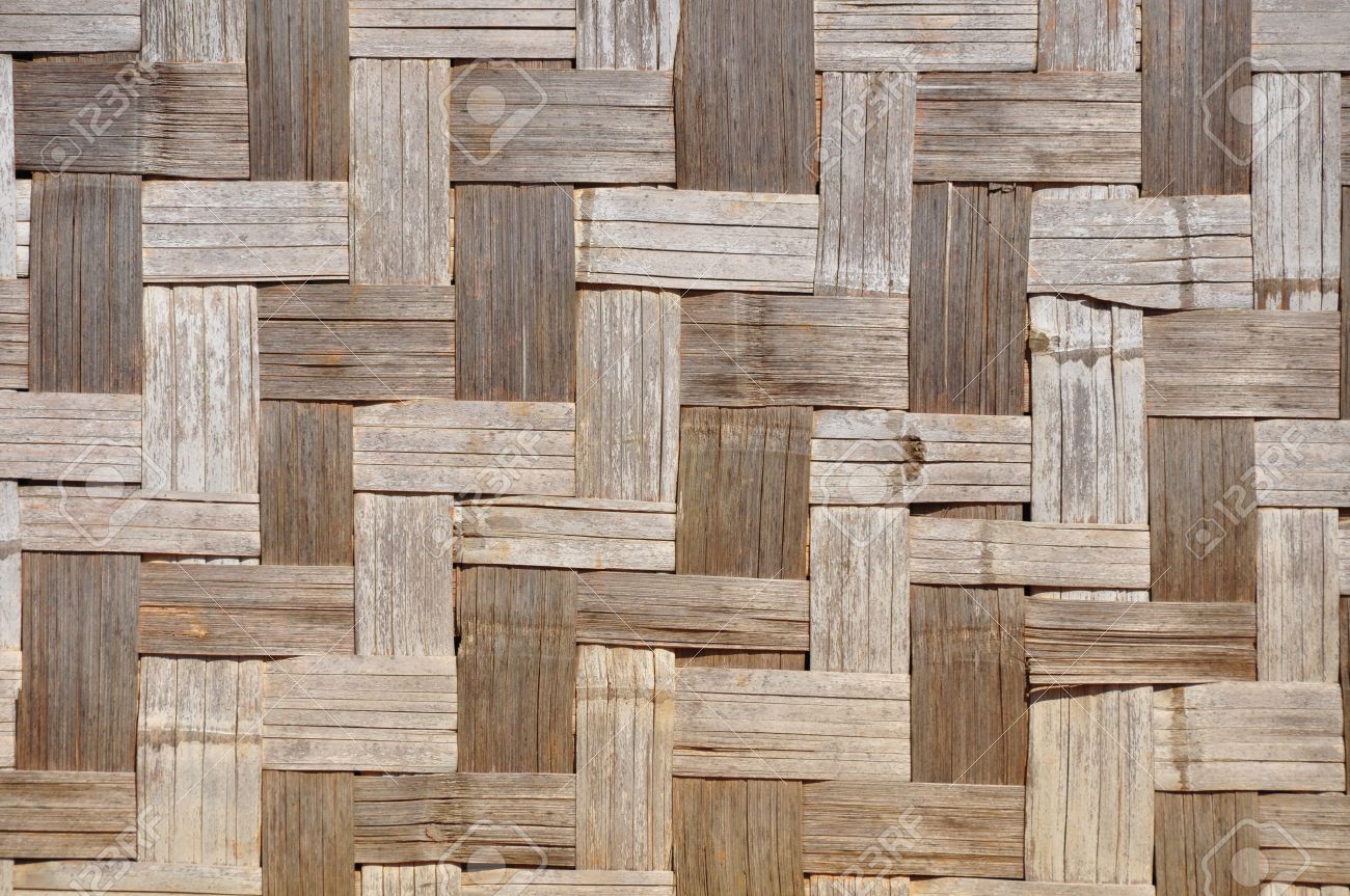 Desgastado Por El Tiempo Textura Estera De Bambu Este Tipo De