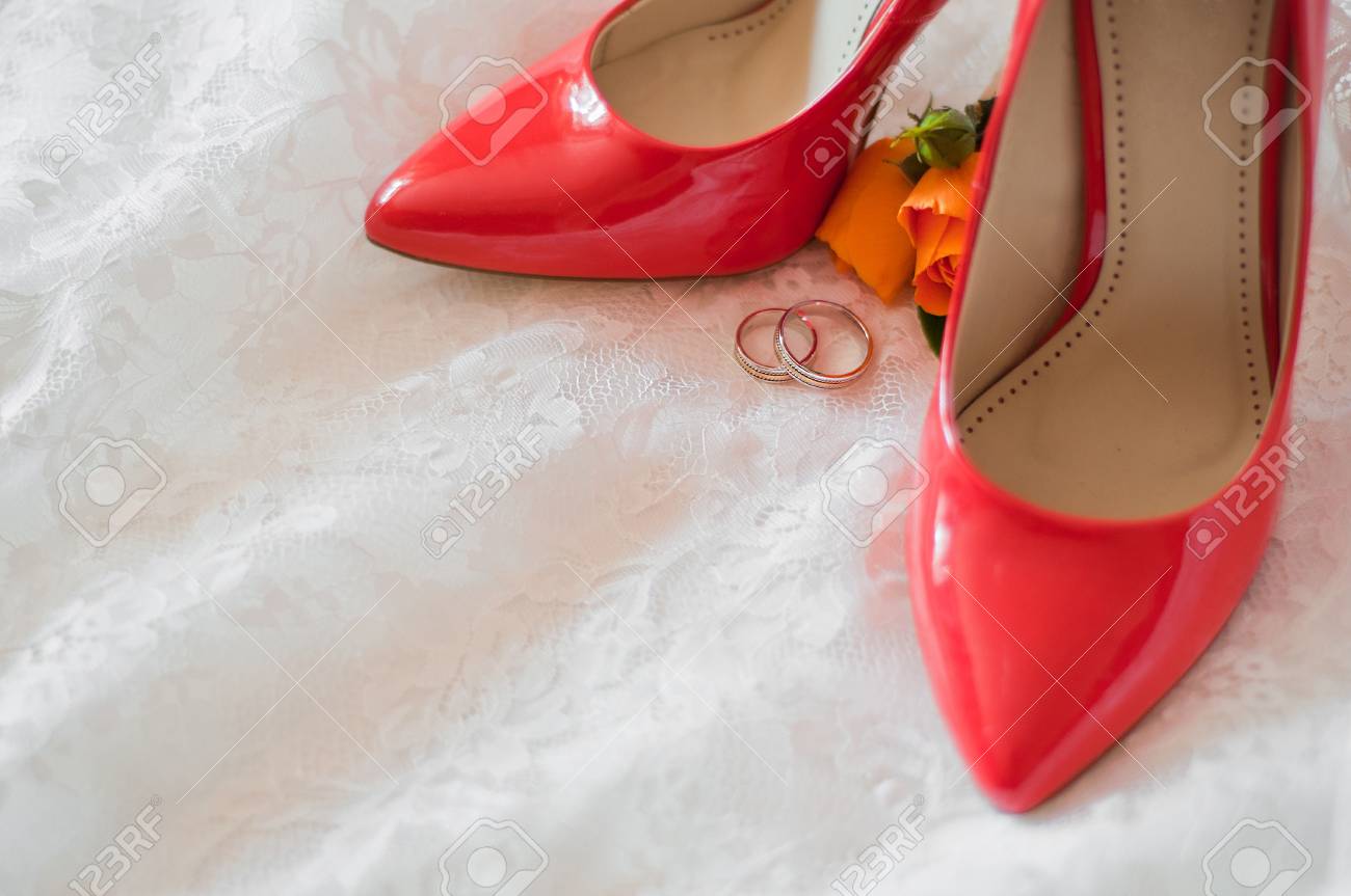 chaussures rouges mariage