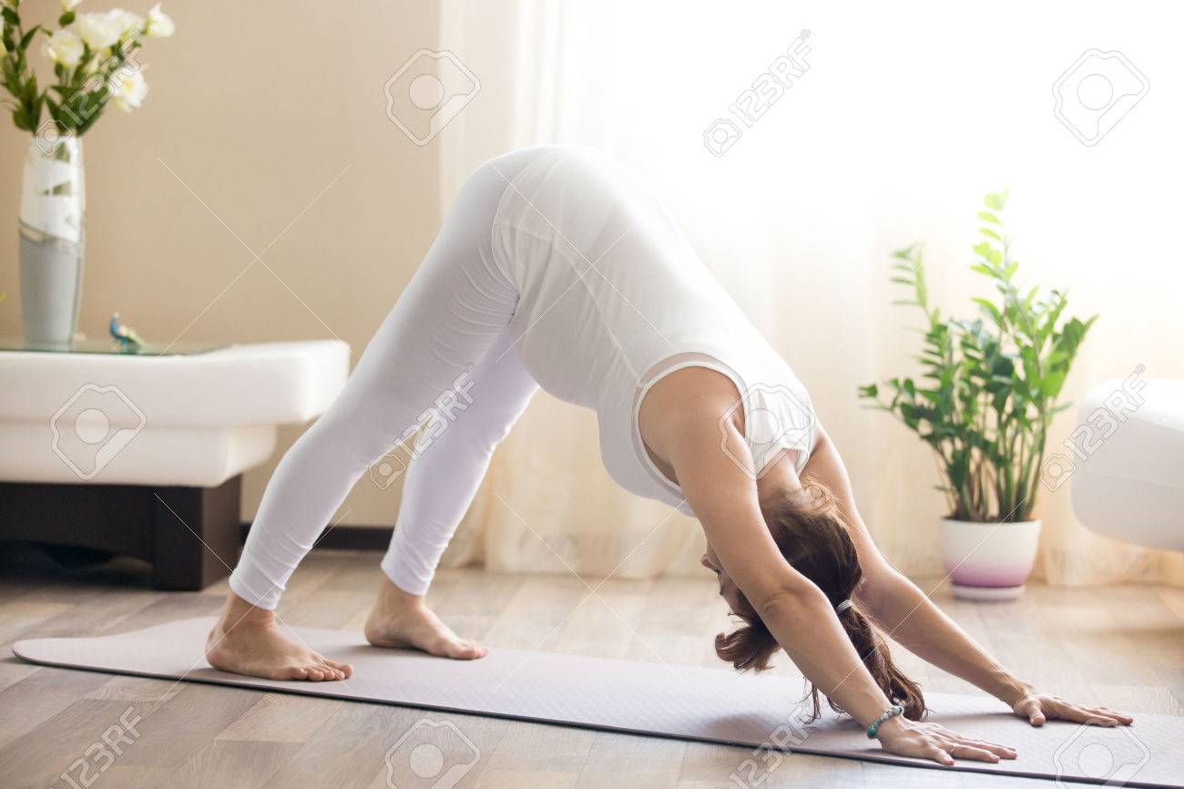Healthy Pregnancy Yoga And Fitness Concept. Young Pregnant Yoga ... Healthy Pregnancy Yoga And Fitness Concept. Young Pregnant Yoga ...