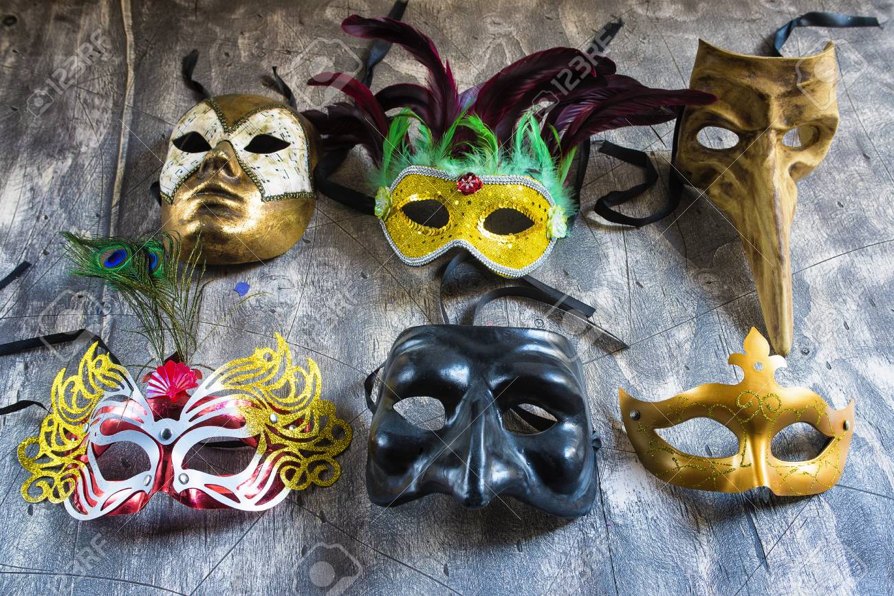 Group Carnival Masks From Different Cities Such As Venice Naples Stock Photo Picture And Royalty Free Image Image