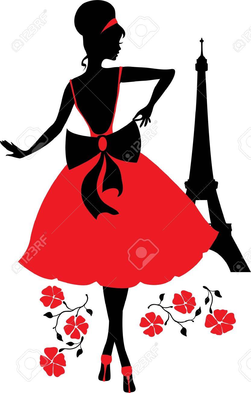 Retro Woman Silhouette Royalty Free SVG, Cliparts, Vectors, and Stock  Illustration. Image 32090835., image size:832x1300
