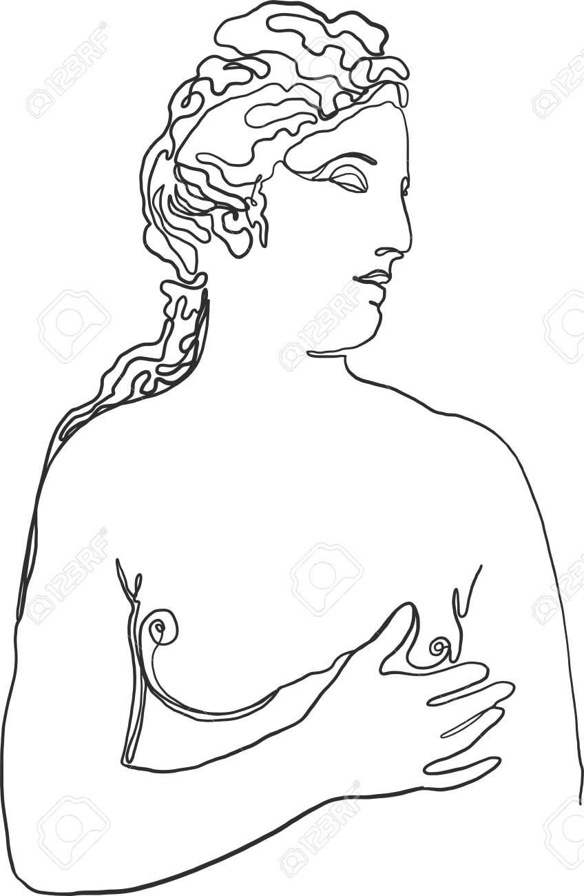 greek goddesses aphrodite drawing