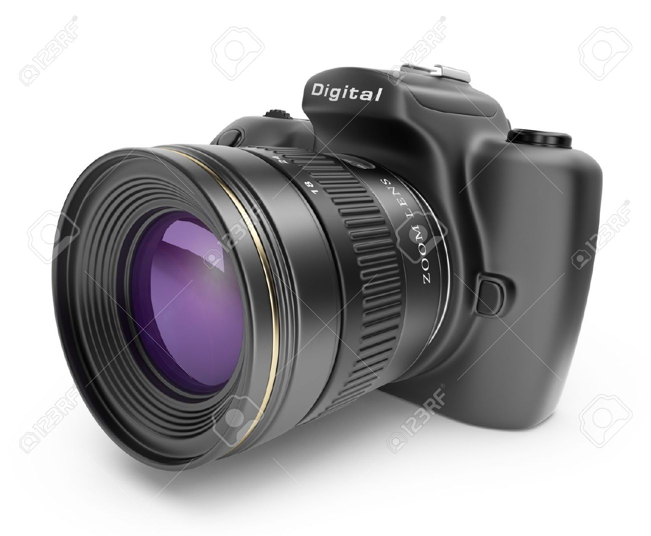 Digital photo camera. 3D Icon isolated on white background - 14490956 Digital photo camera. 3D Icon isolated on white background - 14490956