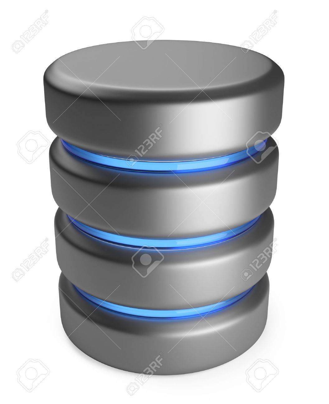 Database 3D Storage concept 3D icon isolated on white background - 14846795 Database 3D Storage concept 3D icon isolated on white background - 14846795