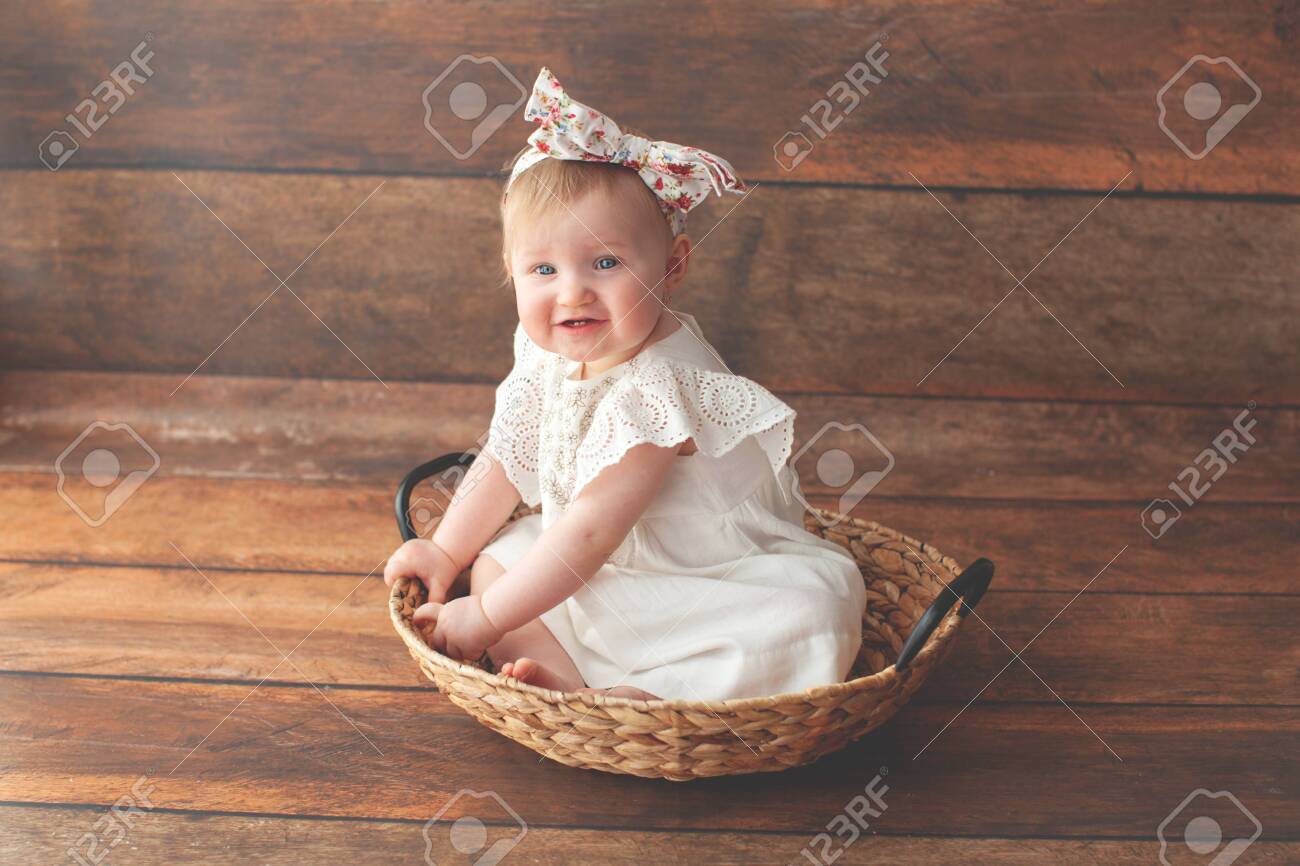 child's small wicker basket