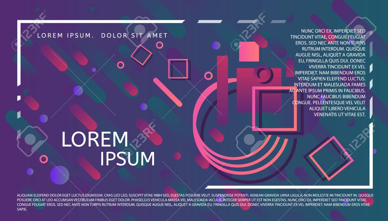 Abstract Minimalistic Header With Futuristic Graphic Design. Geometric  Shapes In Motion Background. Applicable For Banners, Placards, Posters,  Flyers And Banner Designs. Royalty Free SVG, Cliparts, Vectors, and Stock  Illustration. Image 92841777., image size:1300x742