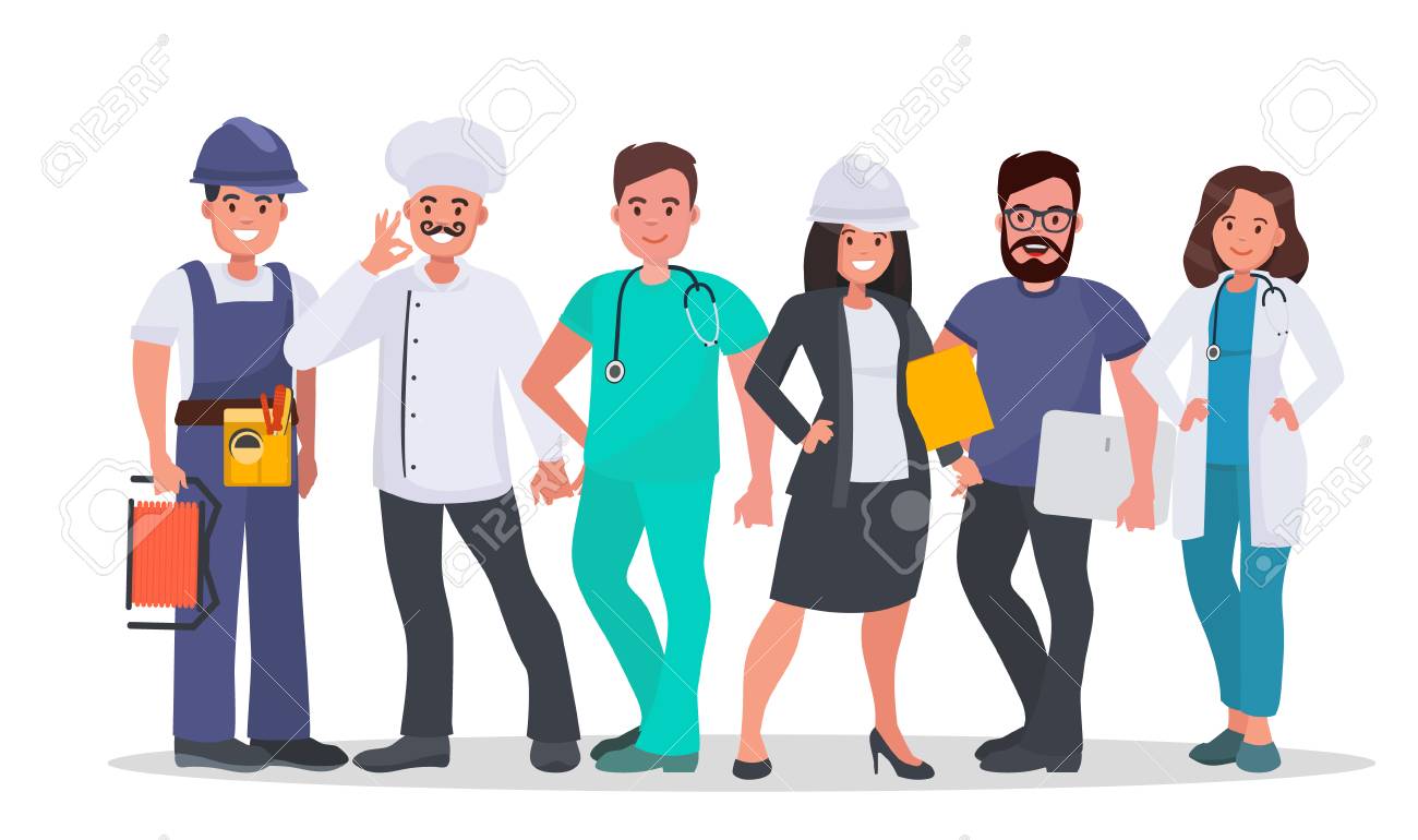 set of people of