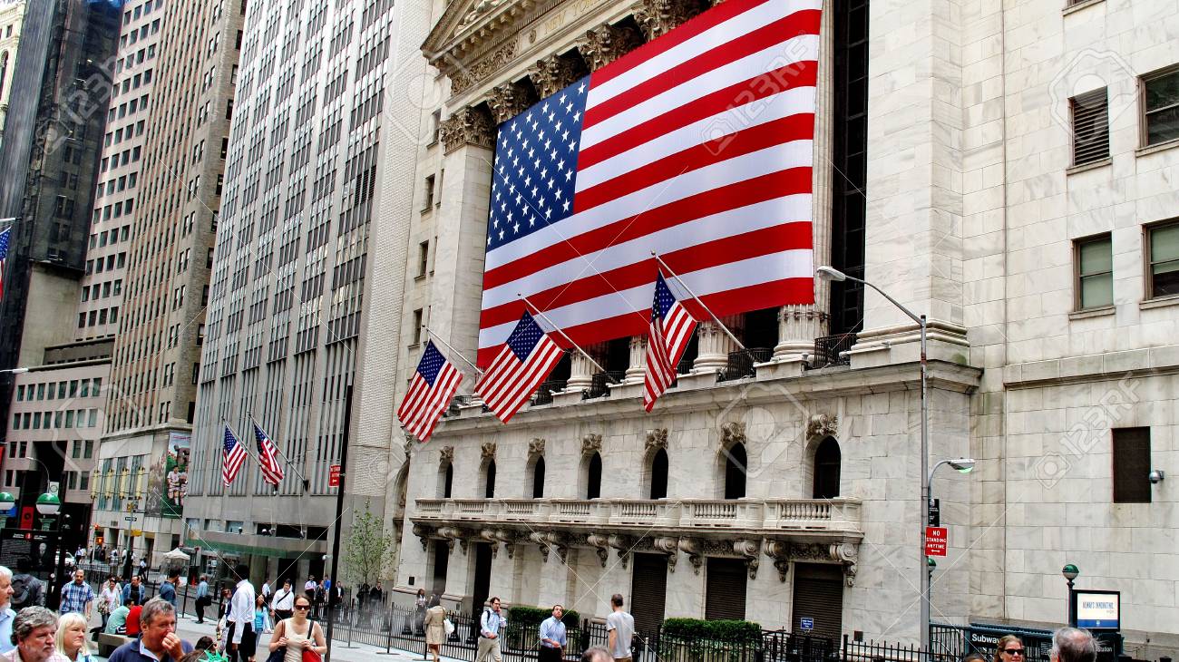 アメリカ、ニューヨークのロウアー ・ マンハッタンの金融街ウォール街にあるニューヨーク証券取引所の写真素材・画像素材 Image 36283946