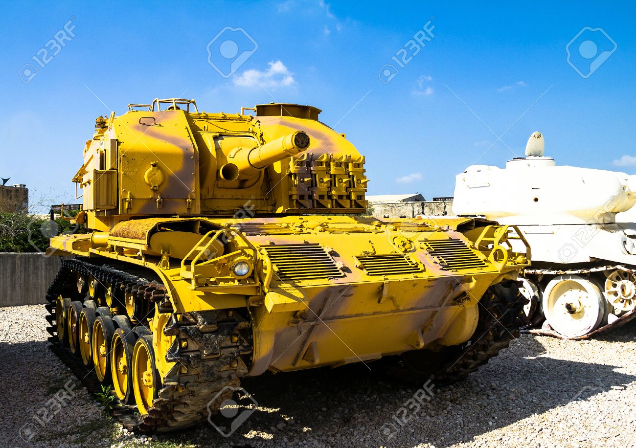 M52 Self Propelled Gun Captured By Idf During Six Day War From Jordanian Army On Display M52 Self Propelled Gun Captured By Idf During Six Day War From Jordanian Army On Display