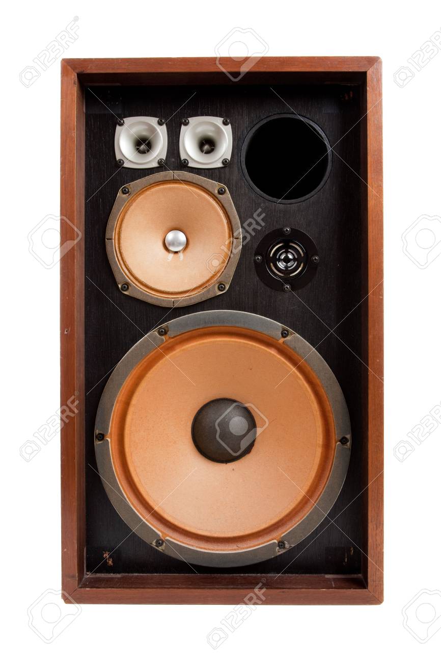 vintage stereo speakers