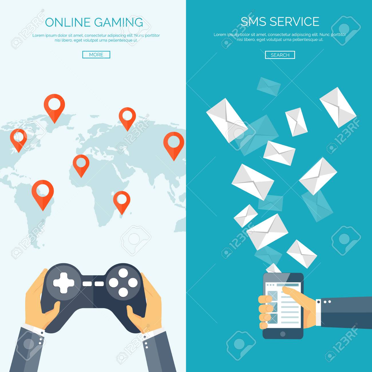 vector illustration flat backgrounds