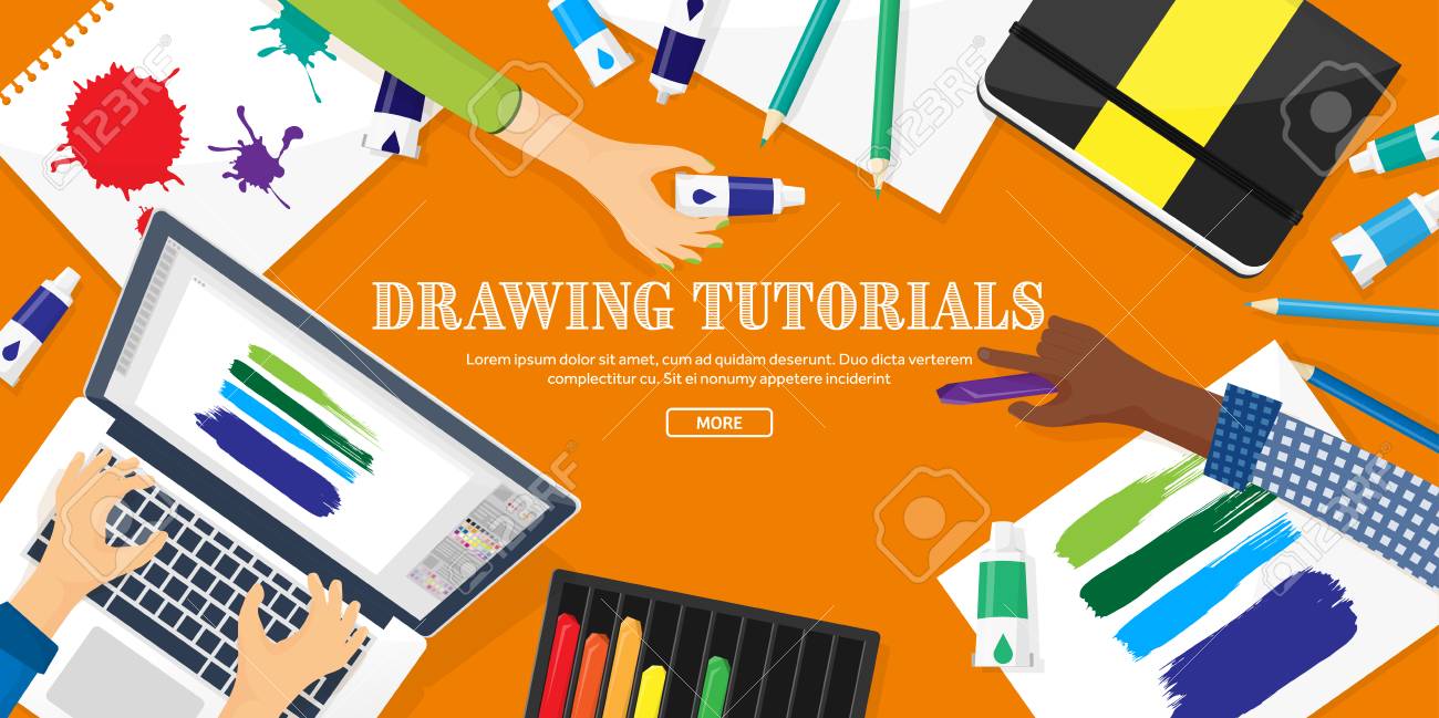 Graphic Web Design Drawing And Painting Development Illustration