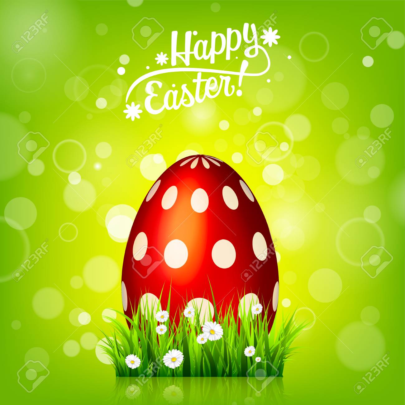 easter egg hunt green background april holidays flowers and grass abstract banner