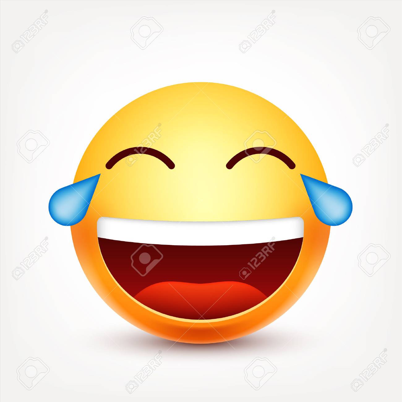 Smileylaughing Emoticon With Tears Yellow Face Emotions Facial Expression 3d Smileylaughing Emoticon With Tears Yellow Face Emotions Facial Expression 3d