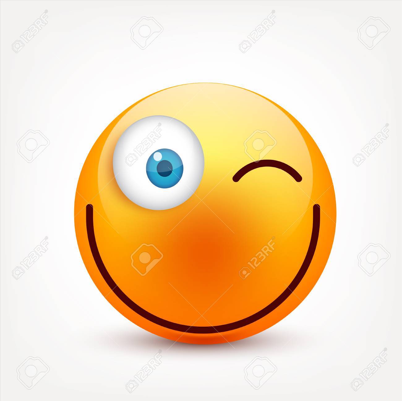 Smiley Com Olhos Azuis Conjunto De Emoticon Rosto Amarelo Com Emocoes Expressao Facial Emoji Realista 3d Rostos Tristes Felizes E Com Raiva Personagem De Desenho Animado Ilustraciones Vectoriales Clip Art Vectorizado Libre
