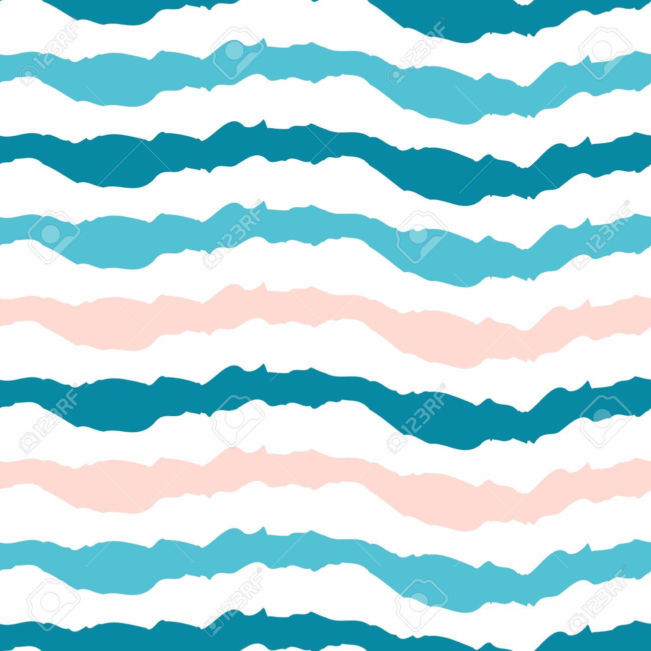 simple striped pattern horizontal wavy lines on a white background simple blue pattern