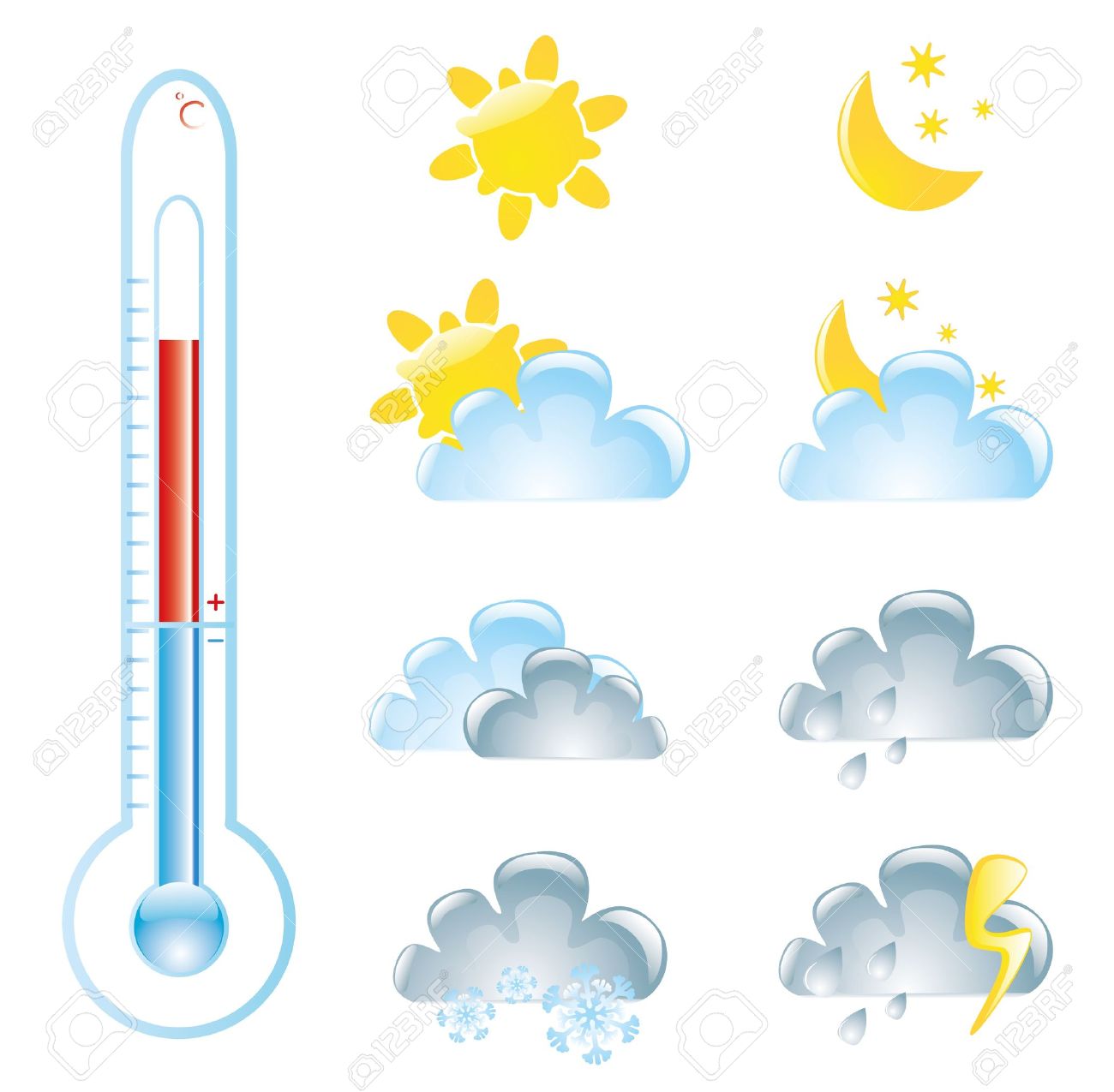 weather elements royalty free cliparts vectors and stock