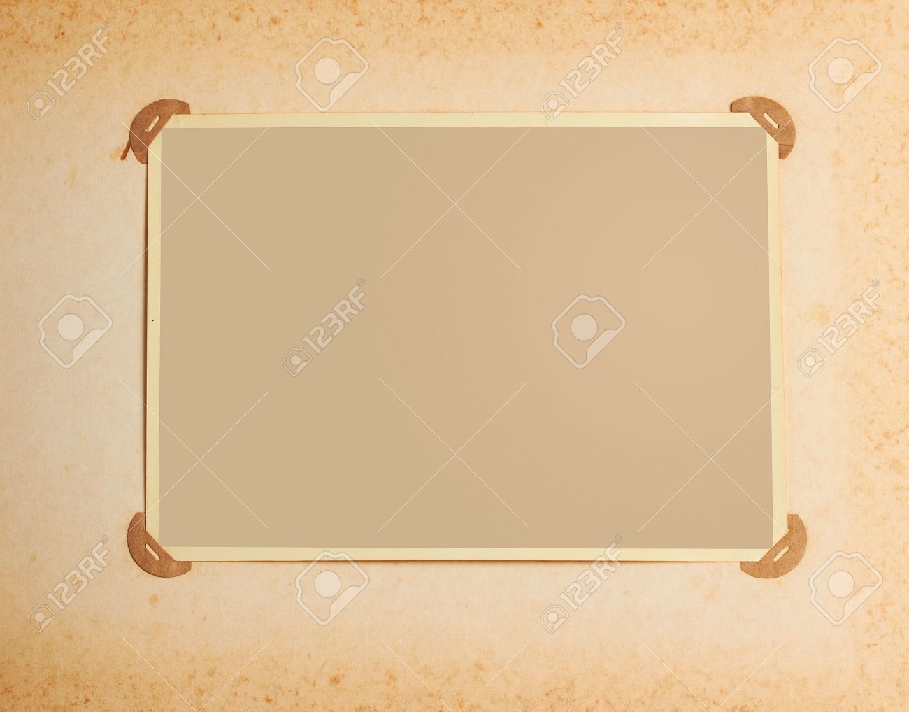 old fashioned photo frame in vintage album photo albu