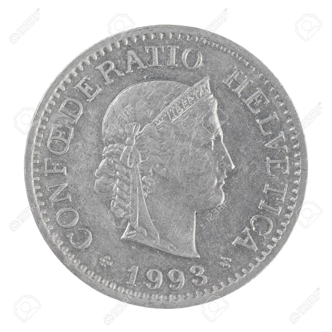 Close Up Shot Of An Old Swiss Franc 10 Rappen Coin Isolated On A White  Background 正版图像123RF中国- 高质量免版税图像库. Image 20299836