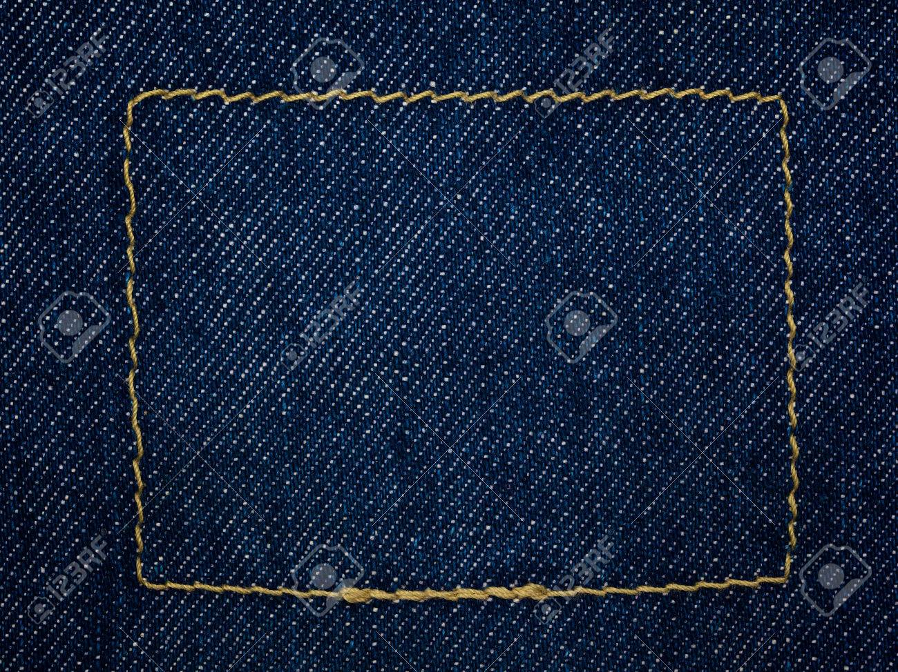 生デニム インディゴ ブルー ジーンズ テクスチャ背景のショットを閉じる の写真素材 画像素材 Image
