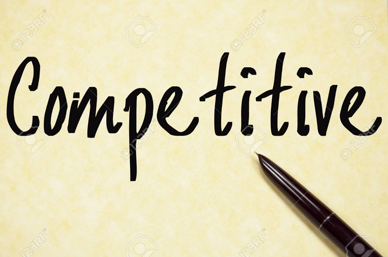 competitive word write on paper competitive word