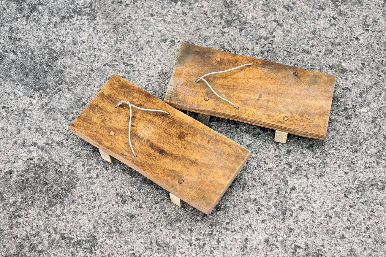 wood sandals
