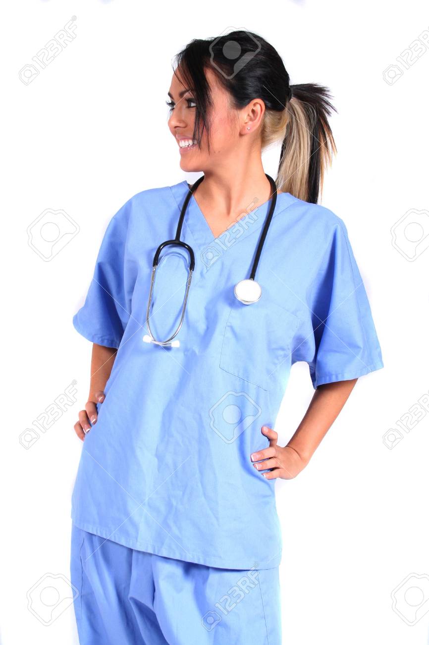 一般的な医療の設定の場合かわいい女性看護師 医師 医療従事者 の写真素材 画像素材 Image