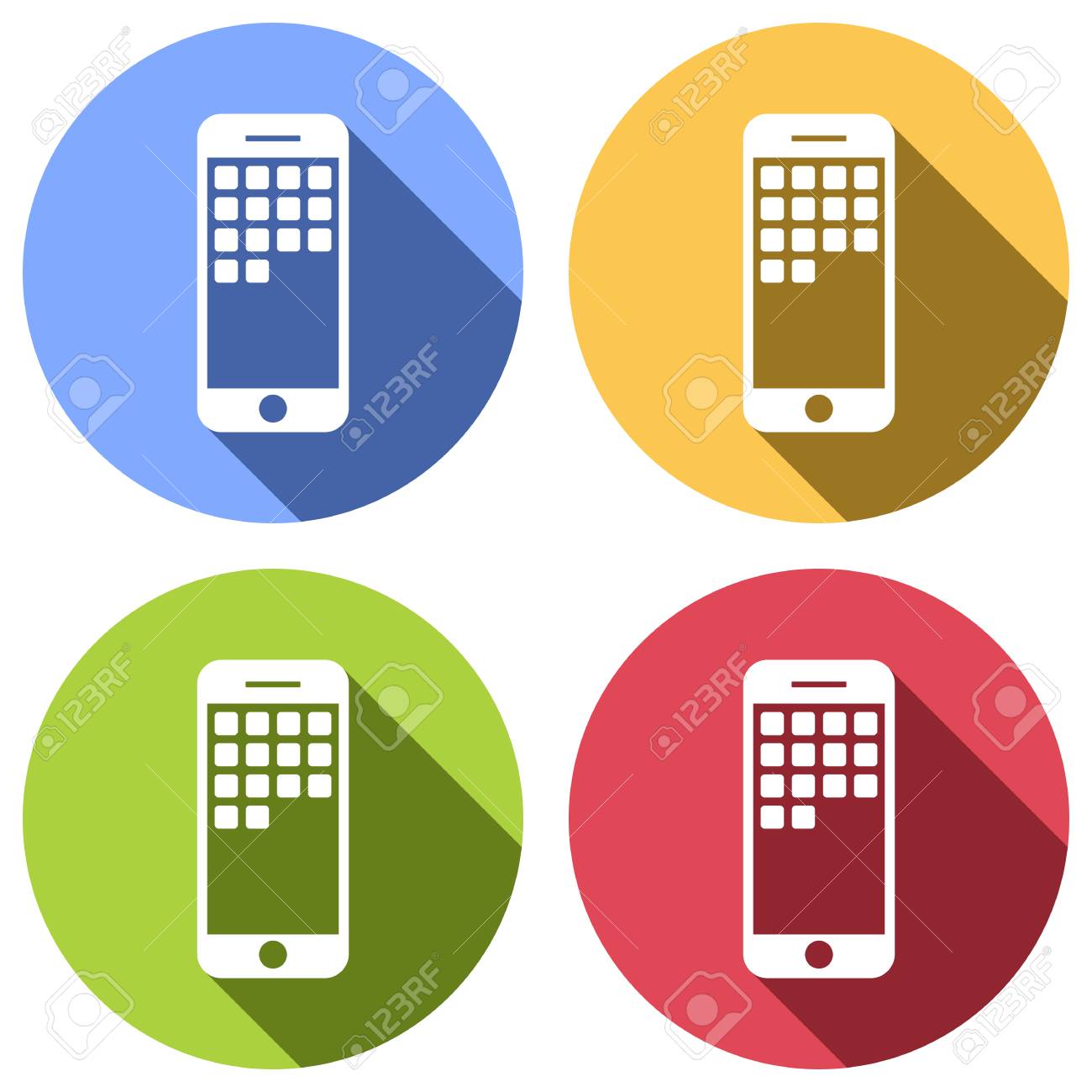 Cell Phone Icon >> Cellphone Icon Set Of White Icons With Long Shadow On Blue Cell Phone Icon >> Cellphone Icon Set Of White Icons With Long Shadow On Blue