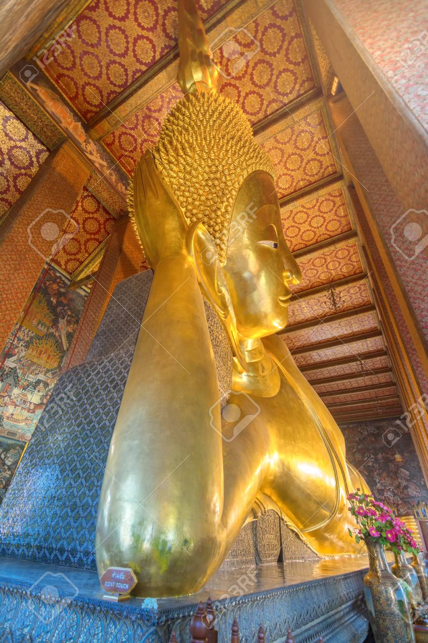 Reclining Golden Buddha In Wat Pho Temple Bangkok Thailand Stock Photo Picture And Royalty Free Image Image Reclining Golden Buddha In Wat Pho Temple Bangkok Thailand Stock Photo Picture And Royalty Free Image Image