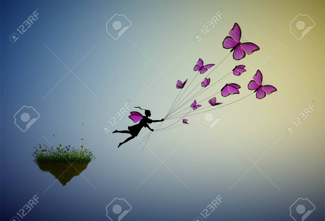 Flying Away Art Collectibles Watercolor Vadel Com