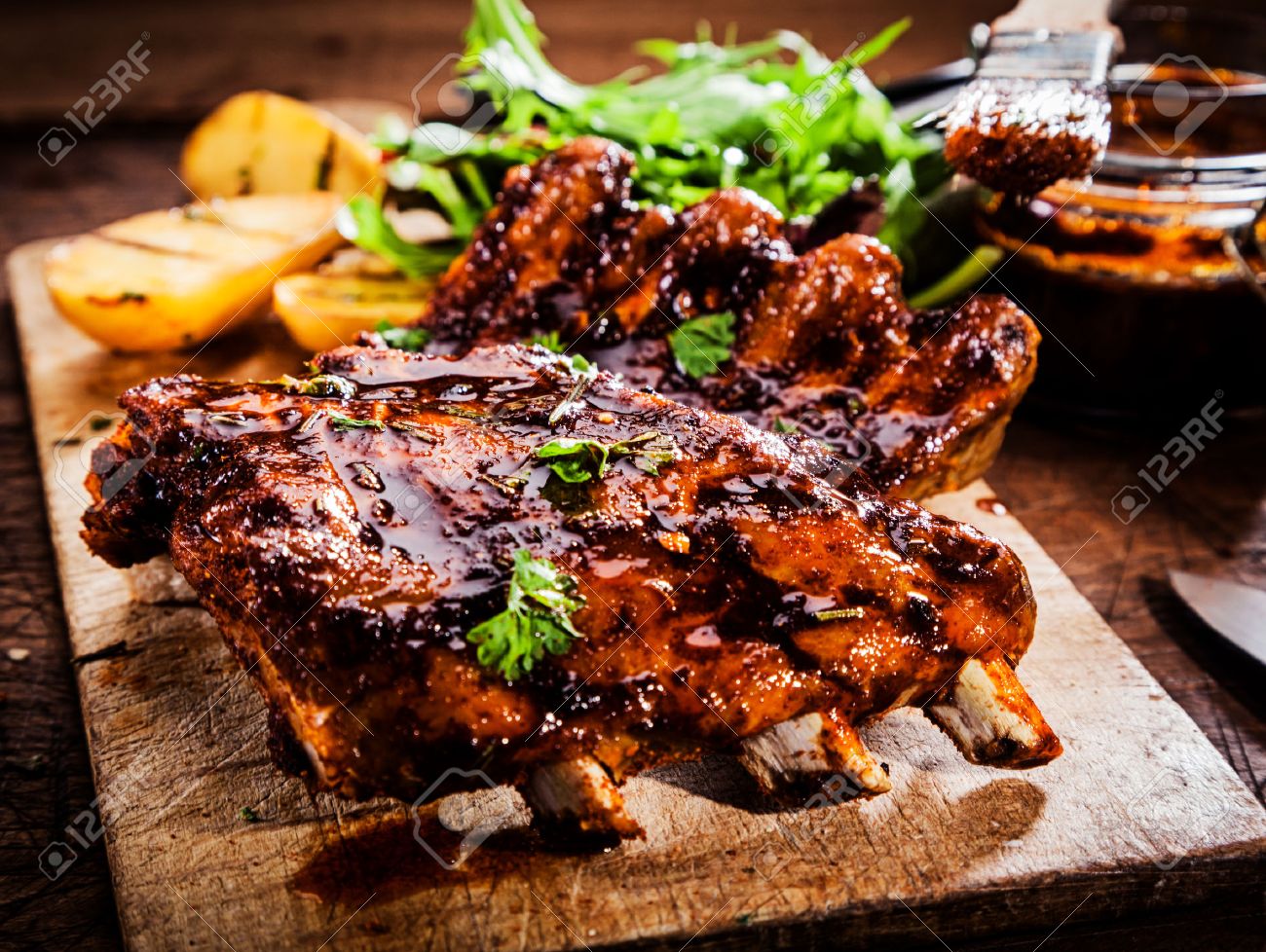 BBQ Ribs with Mopping Sauce pictures foto BBQ Ribs with Mopping Sauce