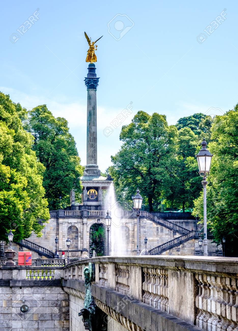 Famous Friedensengel In Munich Germany Bogenhausen 16 Stock Photo Picture And Royalty Free Image Image