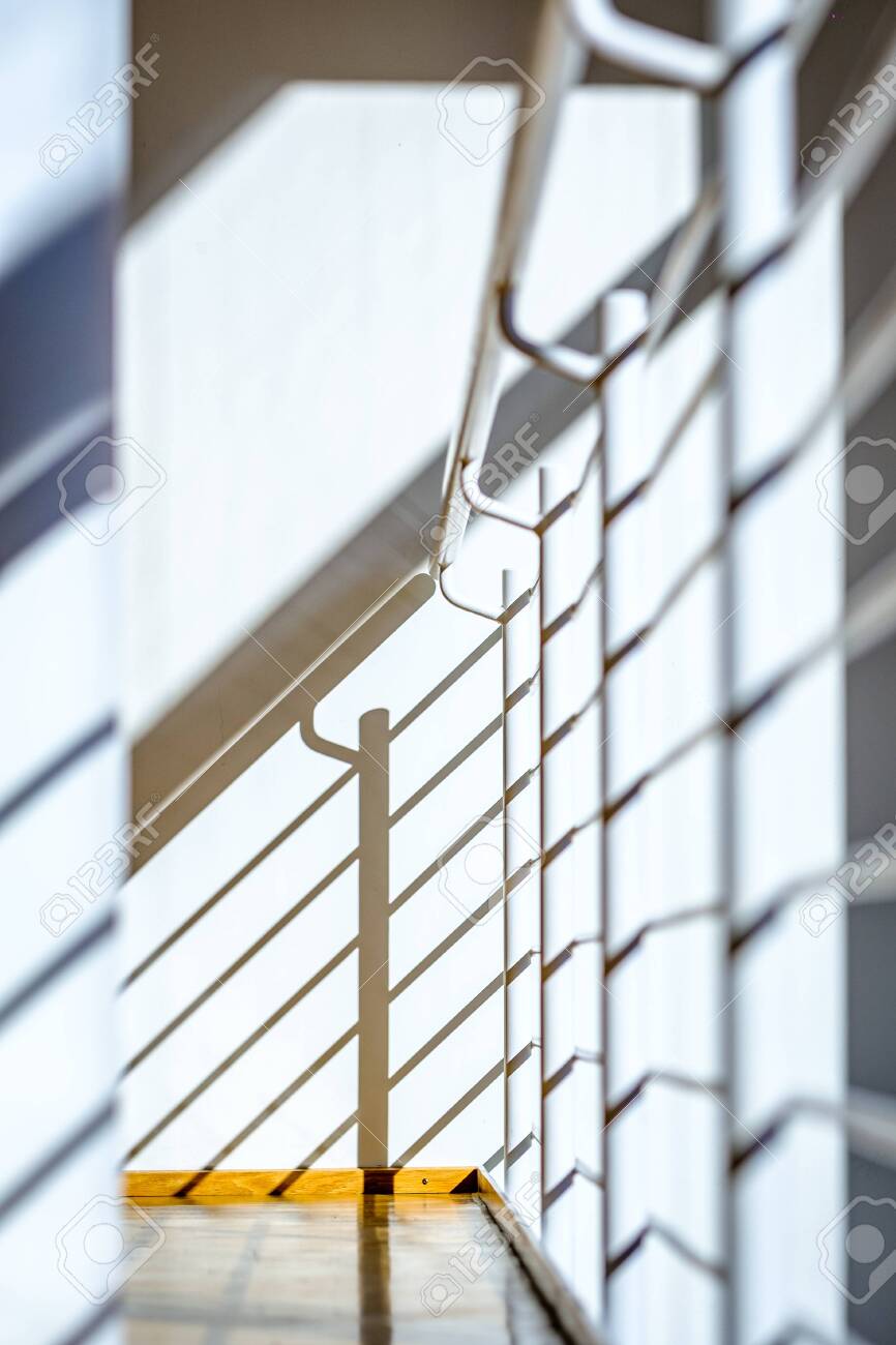 Modern Banister At A Staircase Stock Photo Picture And Royalty Free Image Image 140985242