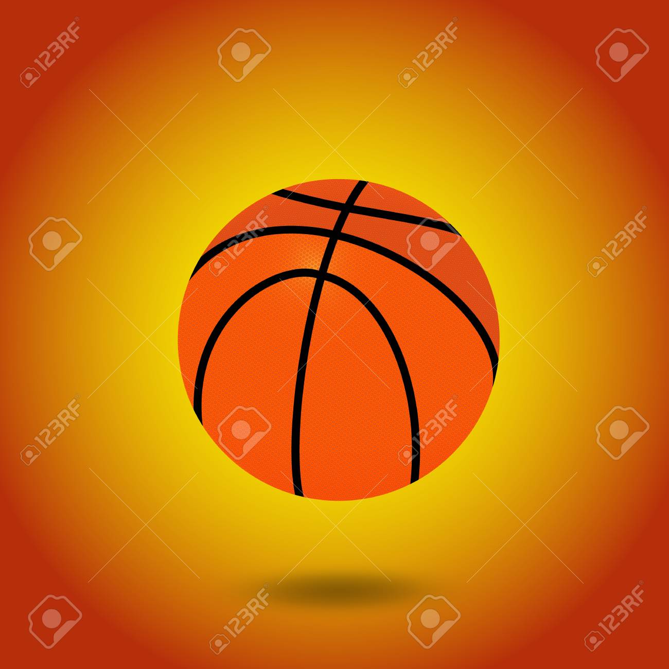 Illustrazione Di Una Palla Da Basket