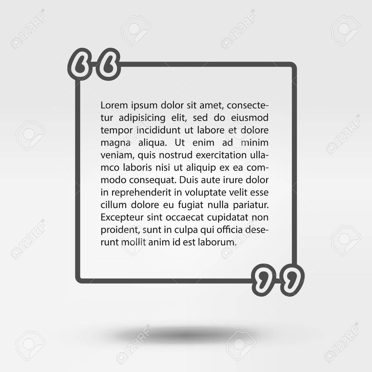template vector quotes quote blank template empty template