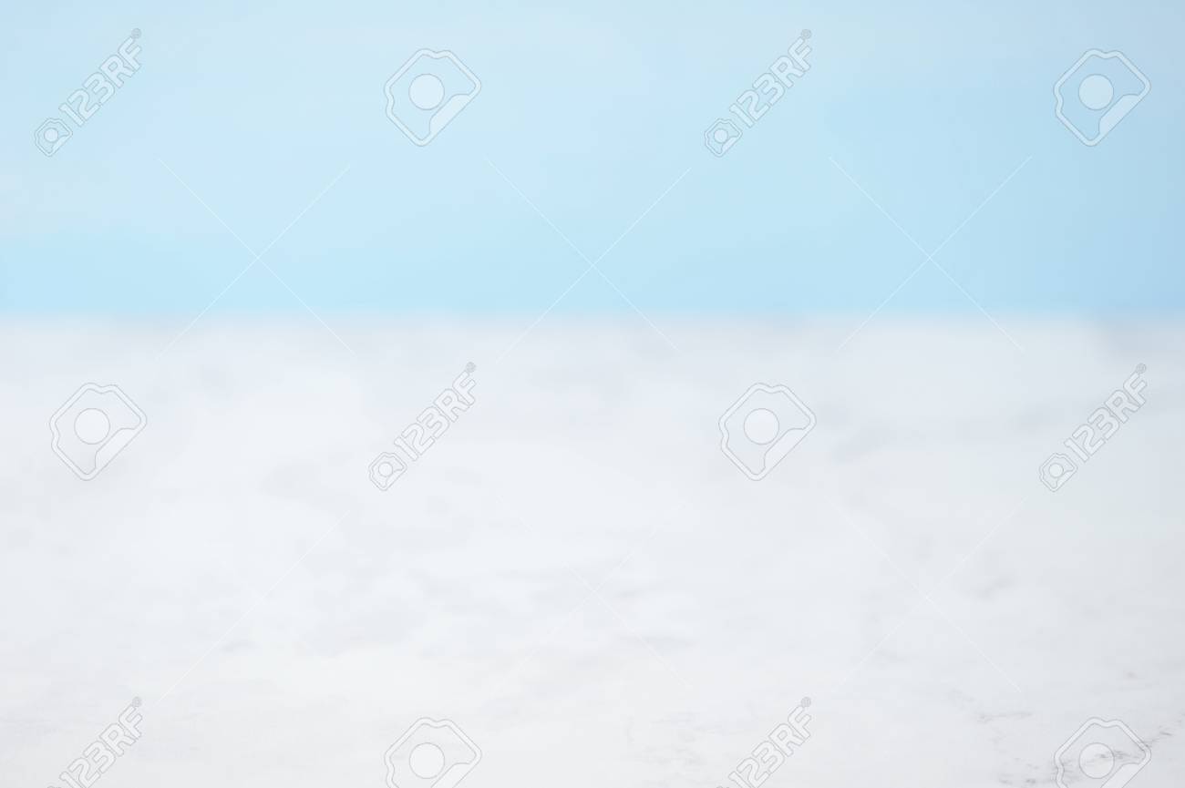 Abstract White And Blue Blank Background Pale Blue Winter Blurred