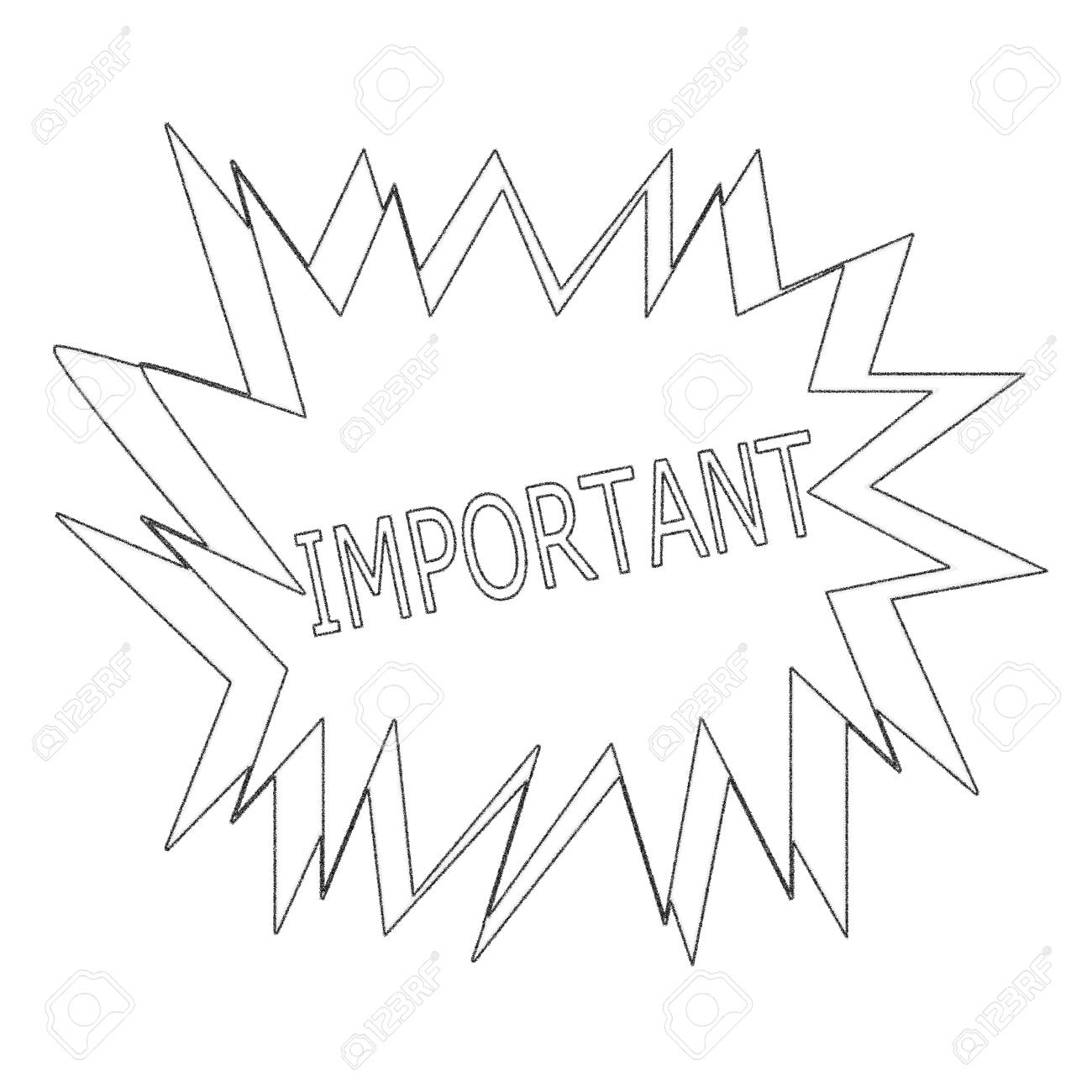 白い爆発の重要な白黒スタンプ テキスト の写真素材 画像素材 Image