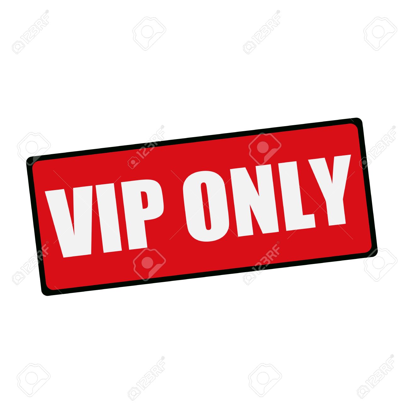 vip only wording on rectangular signs stock photo picture and