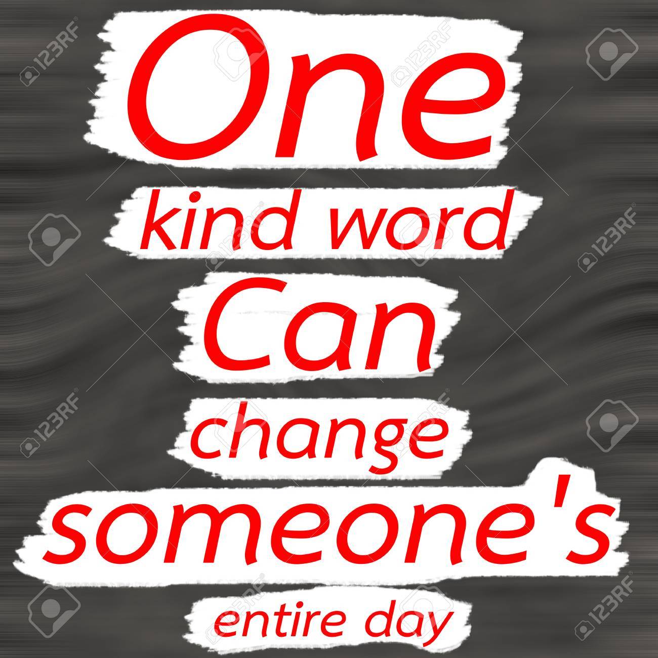 Un Mot Gentil Peut Changer Toute La Journee De Quelqu Un Citation Motivation Motivation Creative Concept Mot Rouge Sur Fond De Bois Gris Noir Banque D Images Et Photos Libres De Droits Image