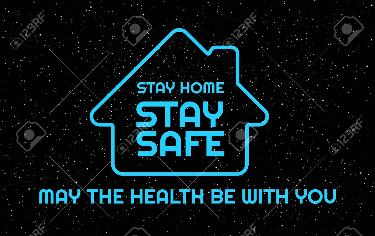 Stay Home, Stay Safe, USA - dark blue background with the United States flag and text Stay Home - to support lockdown during outbreak in the US - 147504652 Stay Home, Stay Safe, USA - dark blue background with the United States flag and text Stay Home - to support lockdown during outbreak in the US - 147504652
