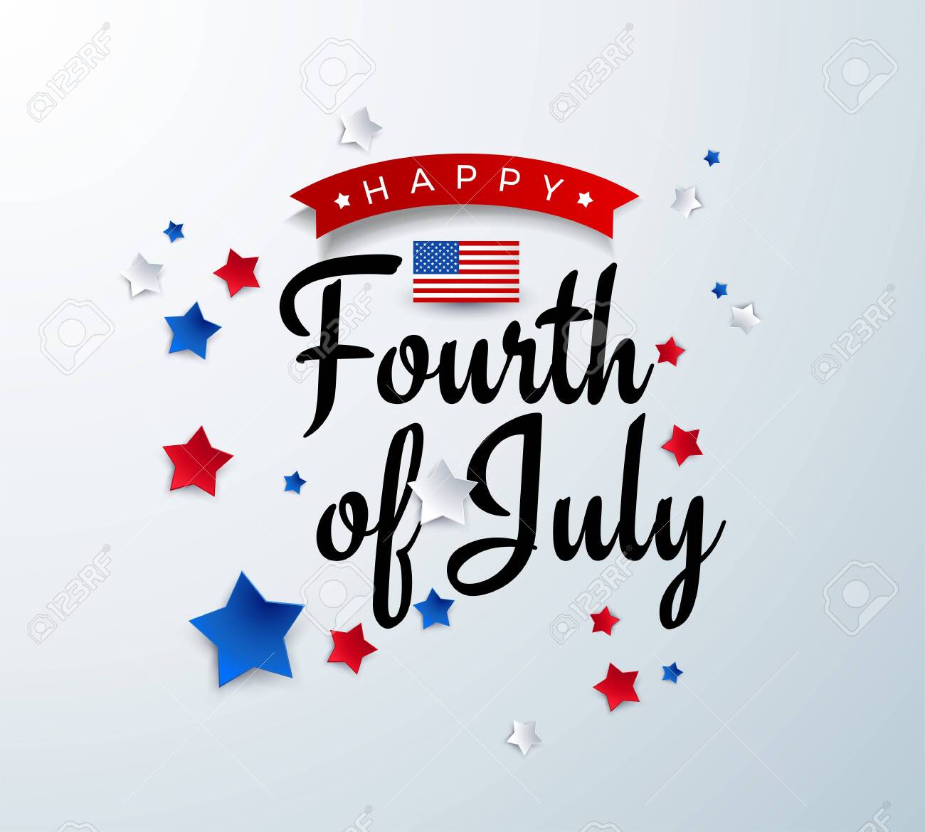 Happy Fourth of July background - American Independence Day vector illustration - 4th of July typographic design USA banner - 148290067 Happy Fourth of July background - American Independence Day vector illustration - 4th of July typographic design USA banner - 148290067