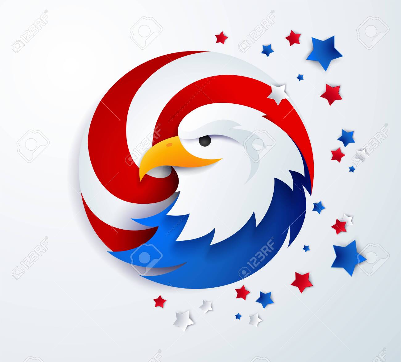 United States eagle head abstract template - high-quality illustration - 149691063 United States eagle head abstract template - high-quality illustration - 149691063