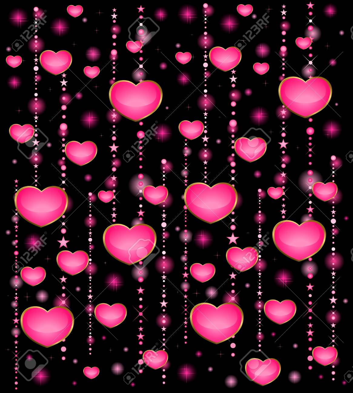 Immagini Stock Sfondo Con Cuori Bella Per Il Giorno Di San Valentino Santo Image