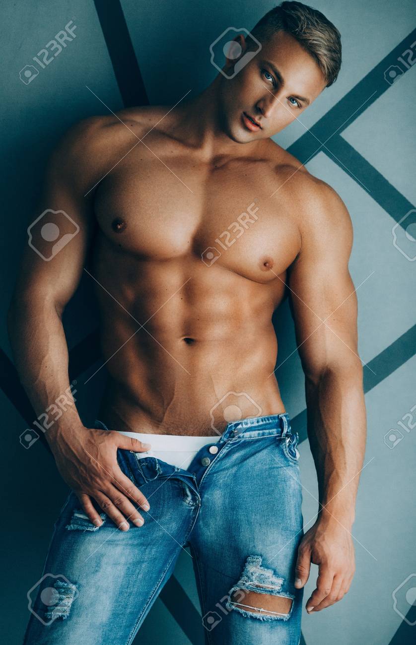 Young Sexy Muscular Man Stock Photo, Picture and Royalty Free Image. Image  124965347.
