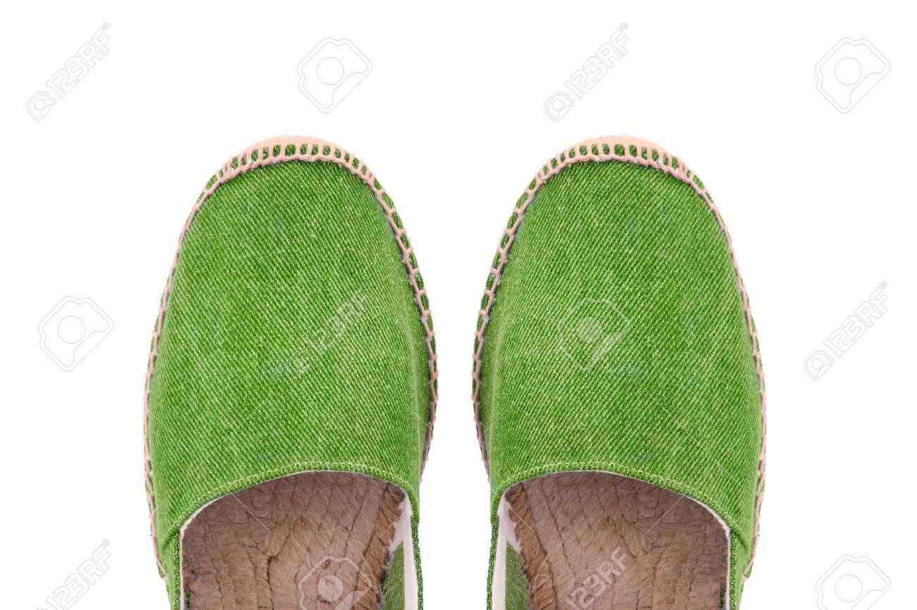 green espadrilles