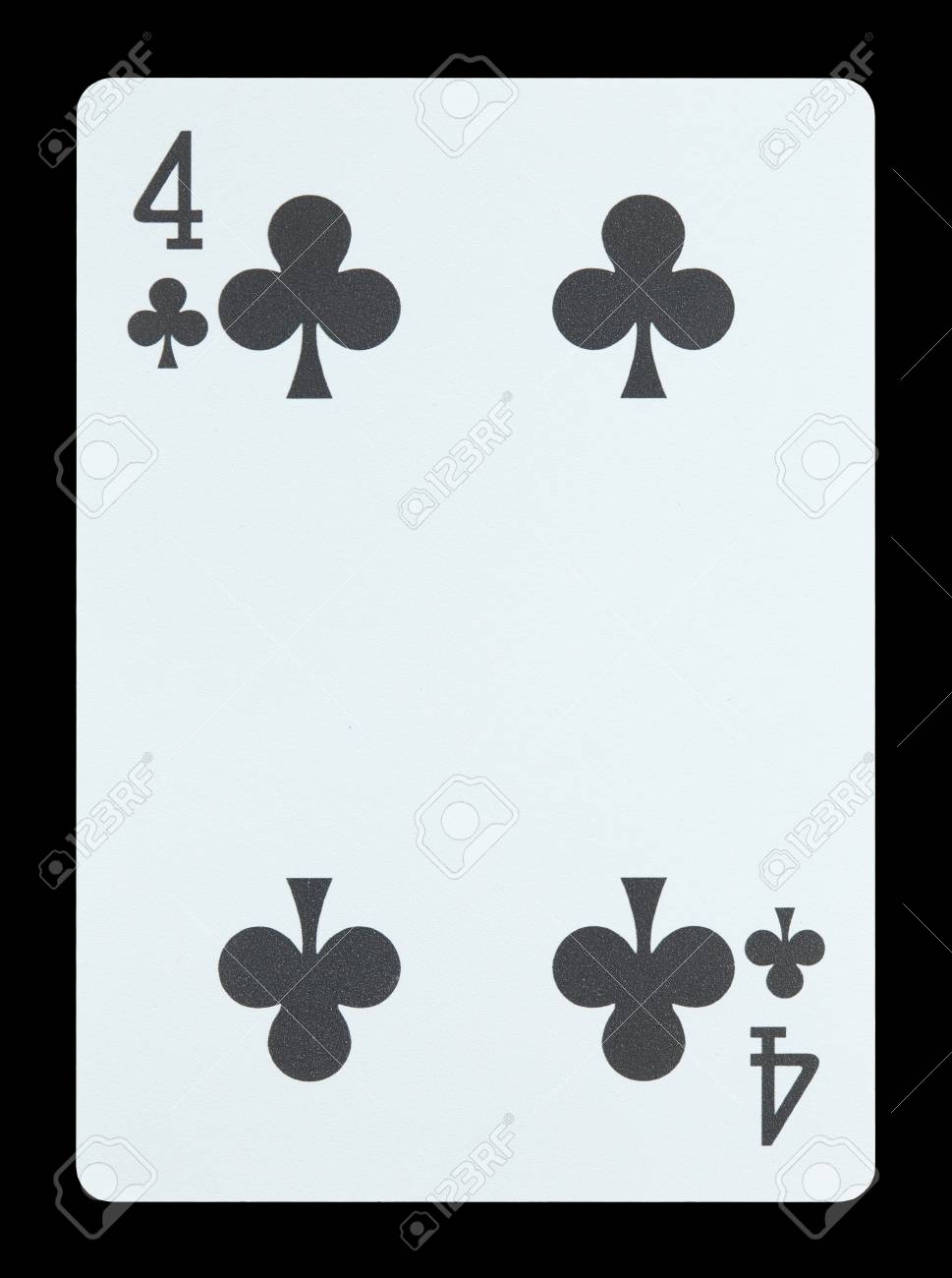 トランプの 4 つのクラブのの写真素材・画像素材 Image 17036196