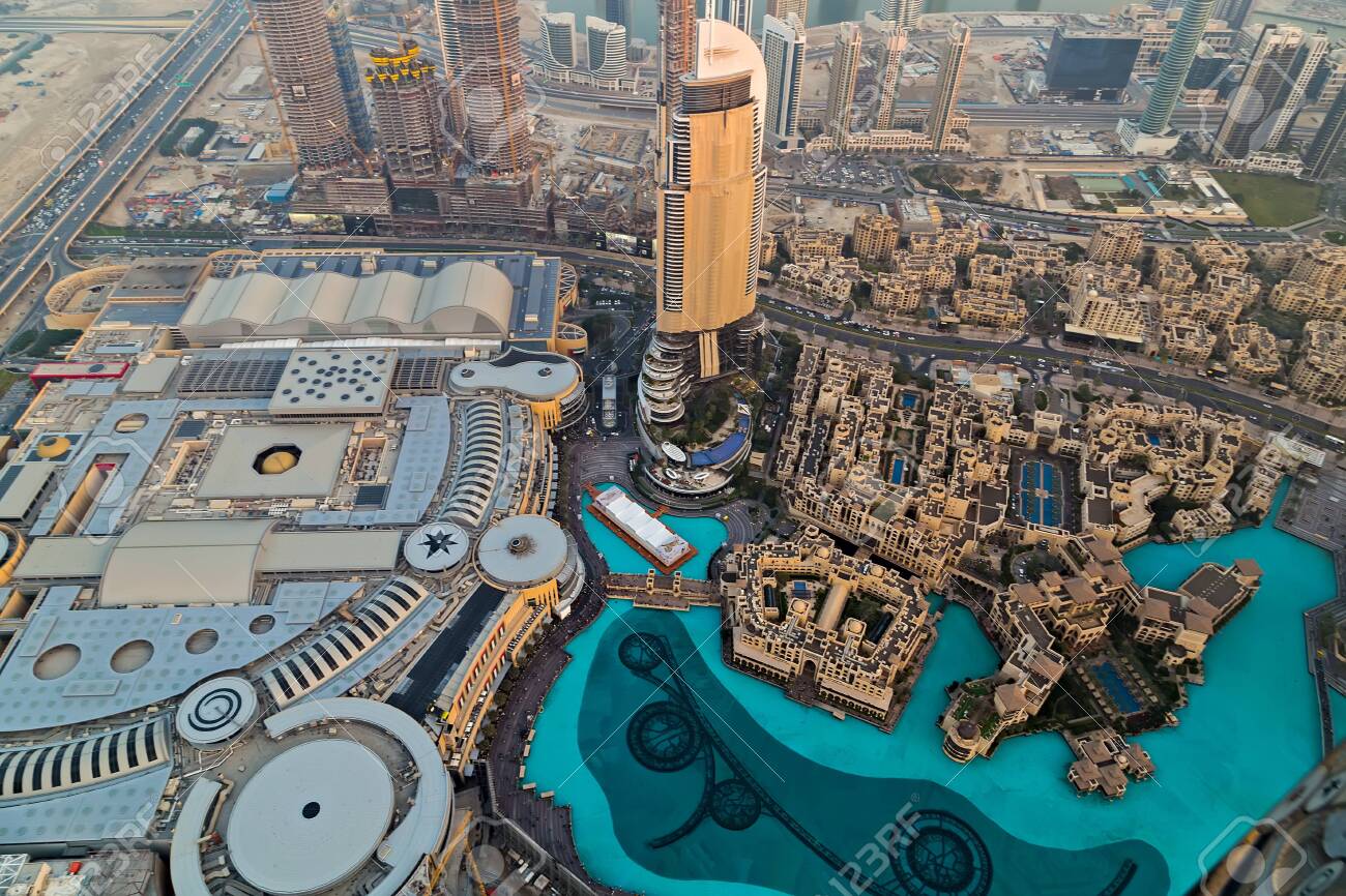 Dubai Uae January 23 2016 The Top View On Dubai From The