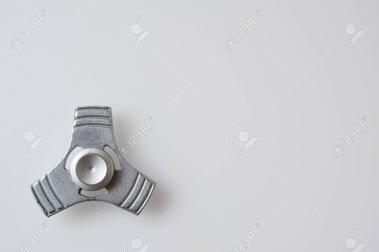 silver fidget spinner