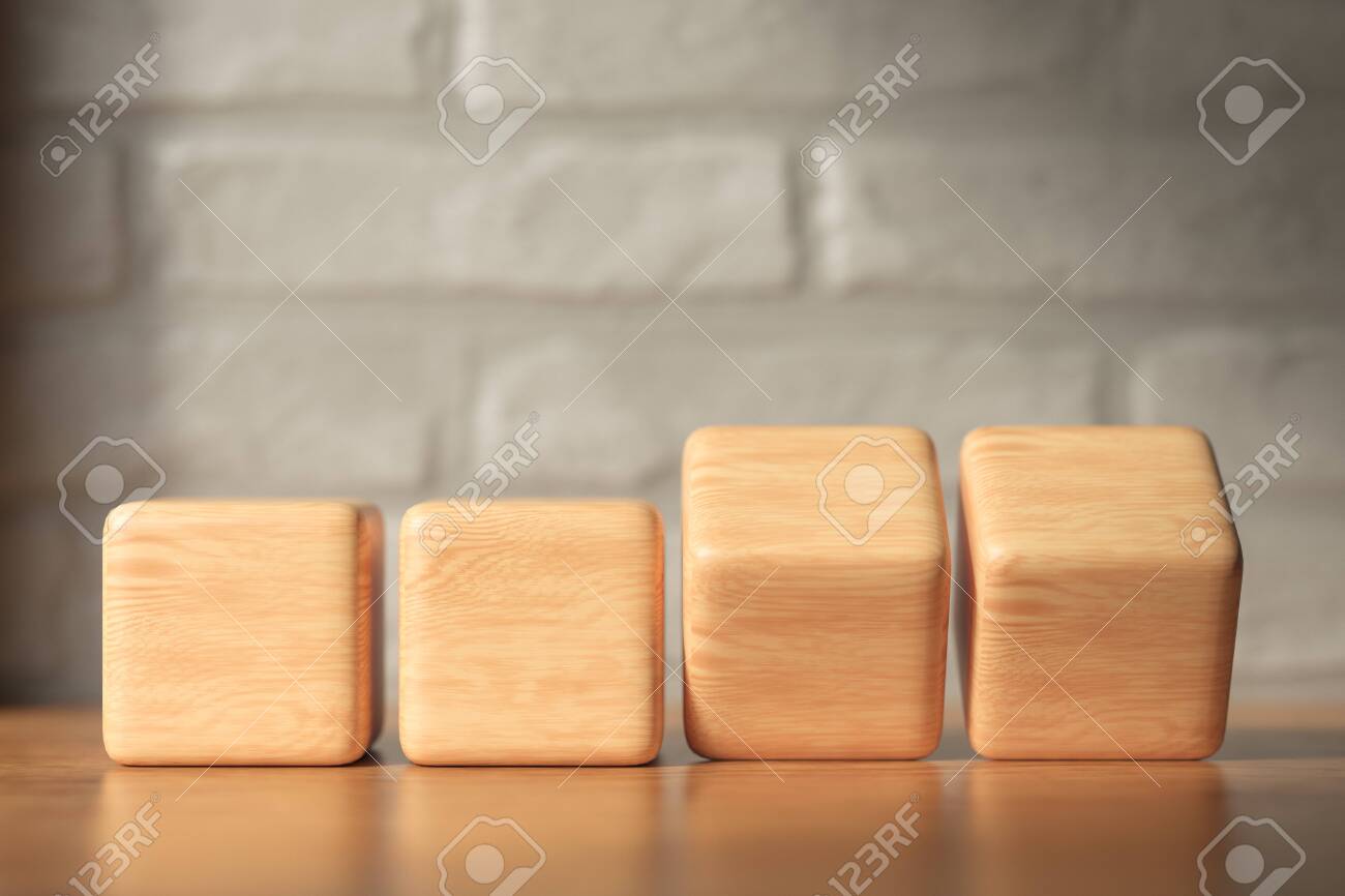 blank wooden blocks